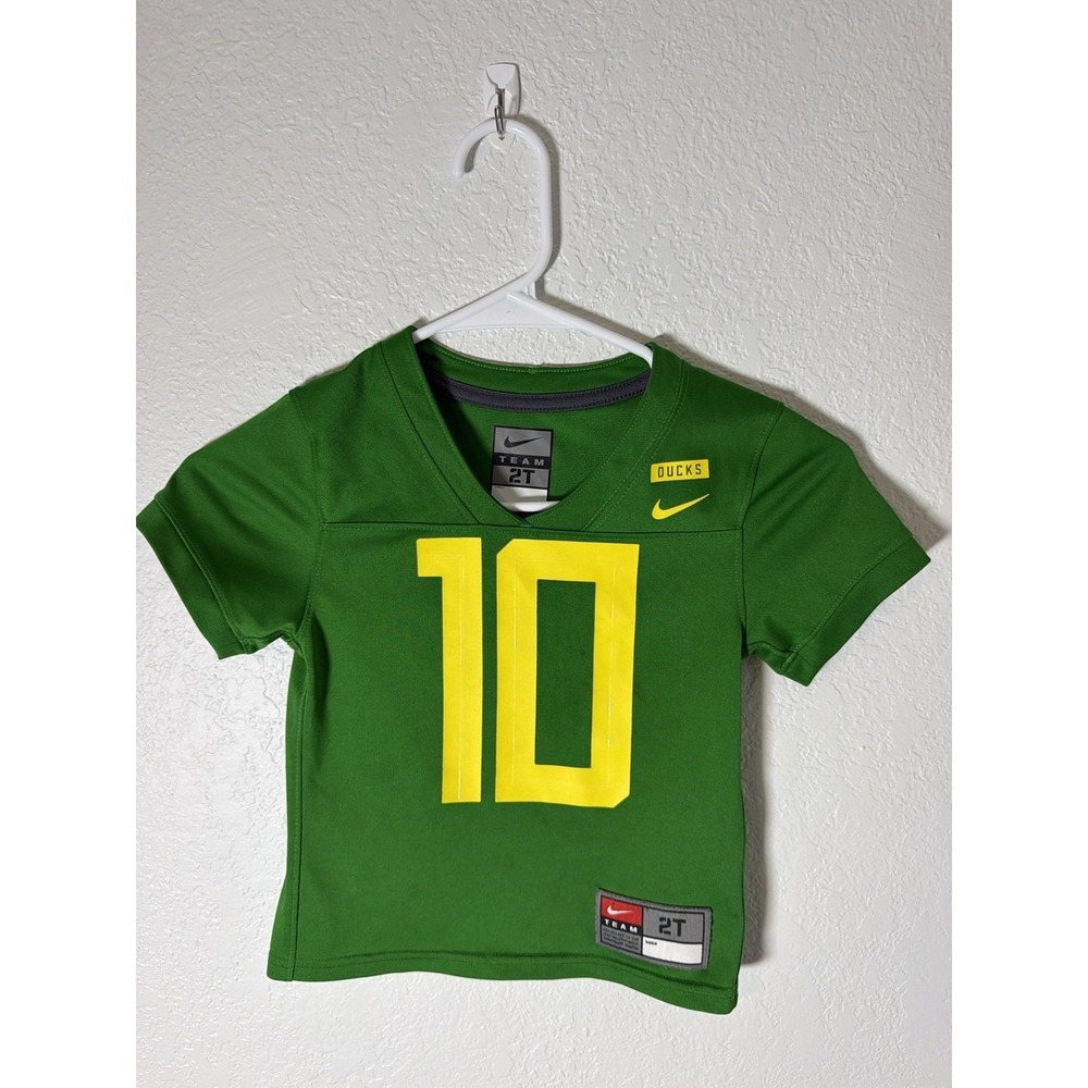 Nike Toddler #10 Oregon Ducks Green Football Jersey Size 2T Kids